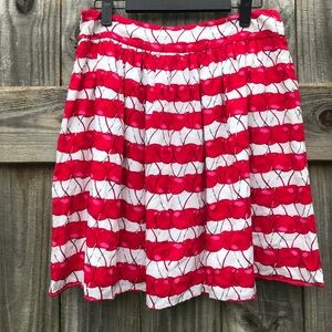 Cynthia Rowley Cherry Print Women's Skirt Size 4 NWT